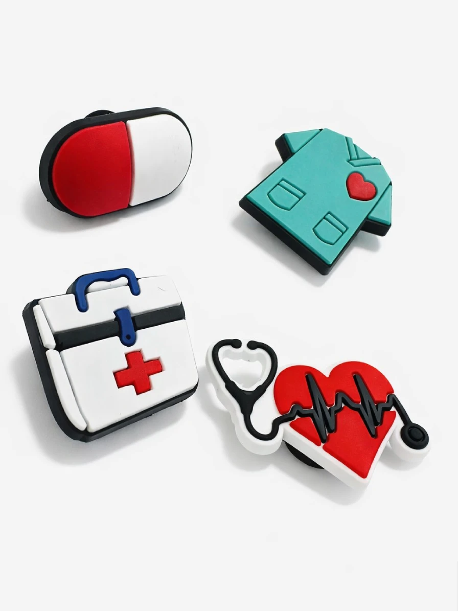 Lot de 4 pins pour sabots médicaux – Personnalisez votre tenue